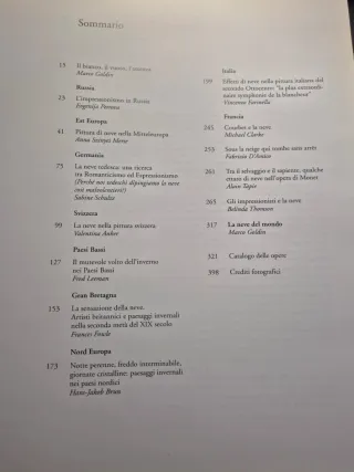 Libro catalogo "Gli impressionisti e la neve"