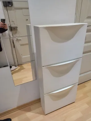 Zapatero Ikea Blanco 3 estantes