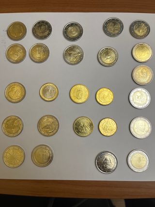 Lote de monedas de colección para Isidre sc