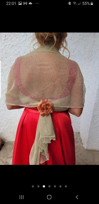 Vestido Novia/Madrina Rojo