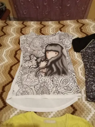Lote 4 Camisetas Verano Mujer Talla Única