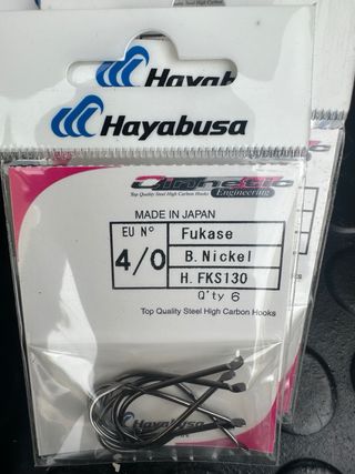 Anzuelos Hayabusa (5/0, 4/0, 9, 7, 5 y 4)