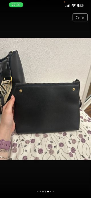 Bolso Tote Emporio Armani Negro con Neceser