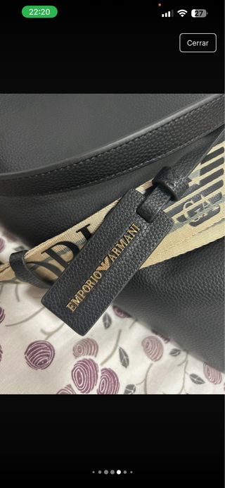 Bolso Tote Emporio Armani Negro con Neceser