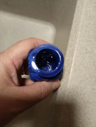 Teste di moro ceramica blu 7cm