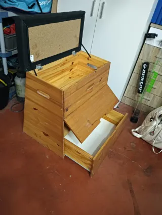 Mueble auxiliar imitación potro madera