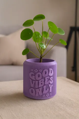 Maceta Solo Buenas Vibras