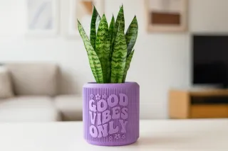 Maceta Solo Buenas Vibras