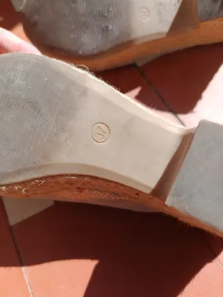 Sandalias de tacón vintage plateadas