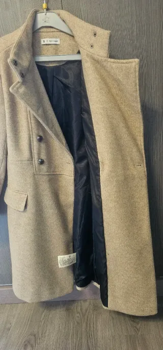 Chaqueta paño beige talla S