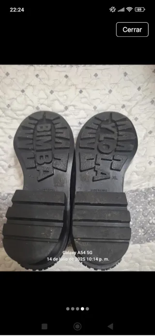 Botas Bimba y Lola Talla 40 Negras