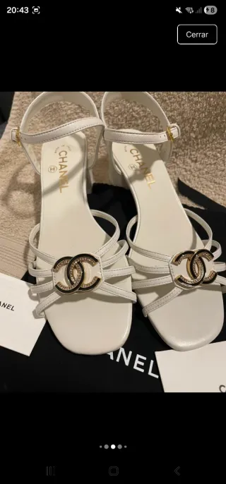 Sandalias Chanel Crystal Lambskin