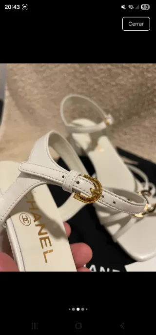 Sandalias Chanel Crystal Lambskin
