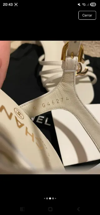 Sandalias Chanel Crystal Lambskin