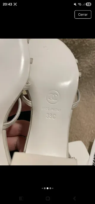 Sandalias Chanel Crystal Lambskin