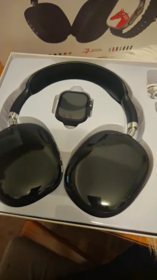 Auriculares P9 Ultra 2 + Smartwatch