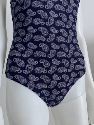 Bañador estampado paisley azul marino T.XS