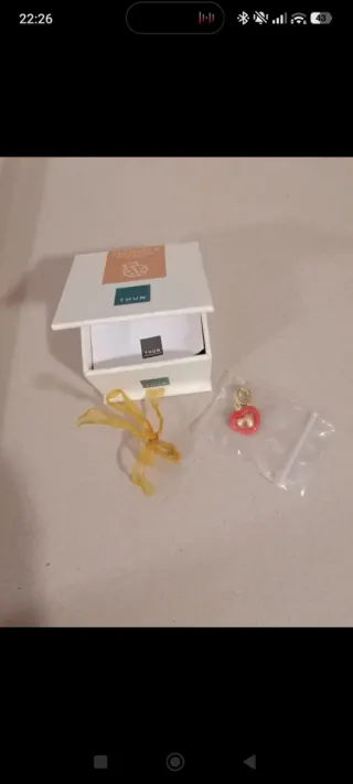 Charm Cuore Thun Rosso e Oro