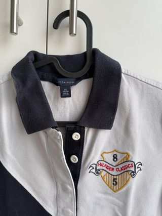 Polo Tommy Hilfiger Blanco y Azul Marino