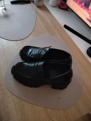 Mocasines negros mujer