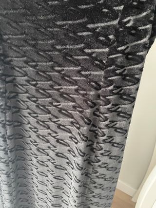 Vestido largo terciopelo negro