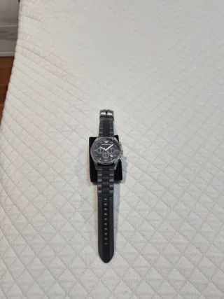Reloj Emporio Armani Cronógrafo Negro/Plata