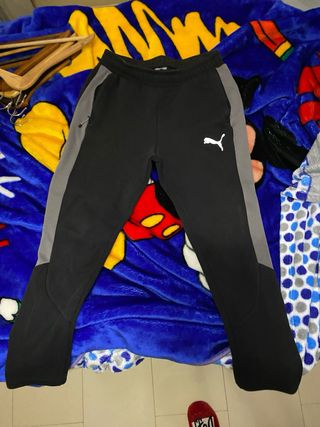 Chándal Puma Negro y Gris con Capucha