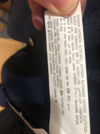 Blazer Zara Lino Algodón Azul marino T-46