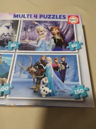 Frozen 4 Puzzles en 1 Educa