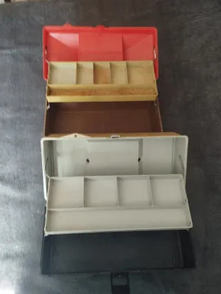 ✅ LOTE DE 2 CAJAS DE PESCA / HERRAMIENTAS USADAS‼️