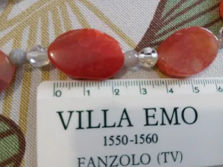 Collana pietre ovali agata e cristalli