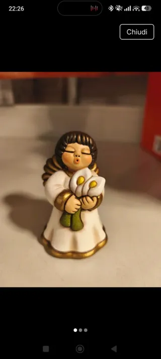 Statuetta Thun Angelo con calle