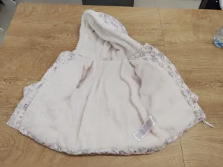 Cappottino imbottito bambina fantasia floreale