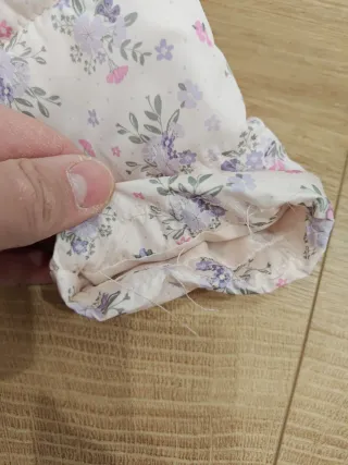 Cappottino imbottito bambina fantasia floreale