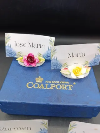 Identificadores de puesto de mesa porcelana