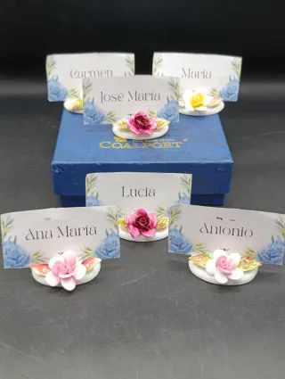 Identificadores de puesto de mesa porcelana