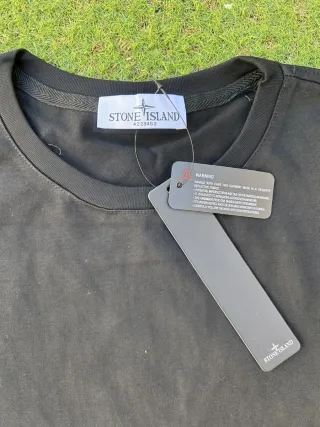 Camiseta Stone Island Negra Talla S