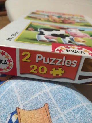 2 Puzzles Educa Granja 20 Piezas