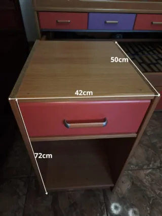 Cama Nido Madera con Cajones