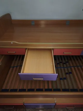 Cama Nido Madera con Cajones