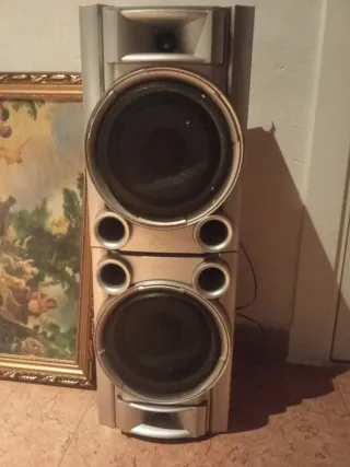 Altavoces Sony Plata y Negro