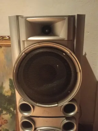 Altavoces Sony Plata y Negro