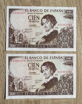 Colección Billetes España Siglo XX SC