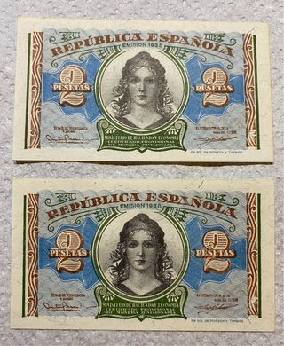 Colección Billetes España Siglo XX SC