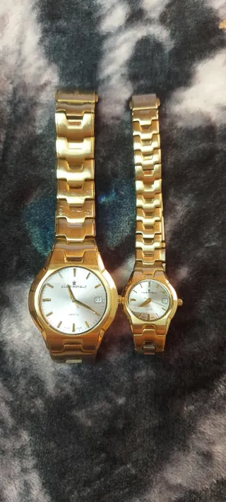 Reloj Club Royale Dorado pareja