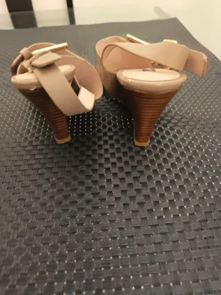 Sandalias Violeta by Mango Beige Talla 37