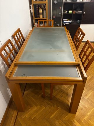 Mesa de comedor extensible