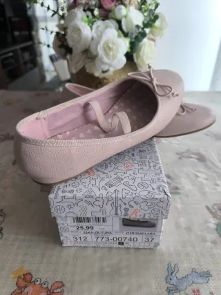 Bailarinas niña rosa talla 37