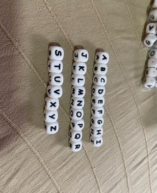 Letras silicona para chupeteros