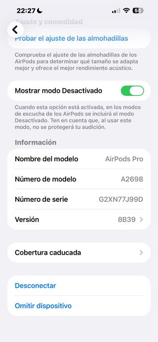 Apple AirPods Pro (2.ª generación) 77J99D